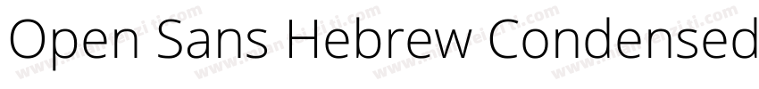 Open Sans Hebrew Condensed Extra Bo字体转换